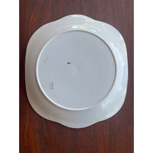 Staffordshire 1930s Art Deco English Staffordshire Minton Clarice Cliff Style Double Handle Platter For Sale - Image 4 of 4
