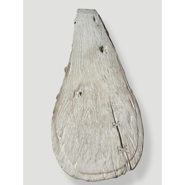 Andrianna Shamaris Impressive Organic Teak Wood Bench Or Chaise For Sale - Image 14 of 18