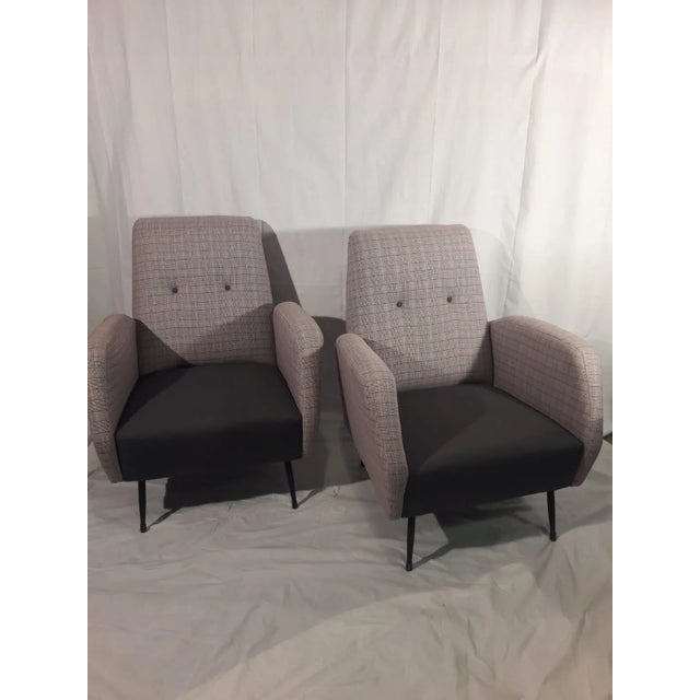 Set of Mid-Century Lounge Chairs For Sale - Image 4 of 4