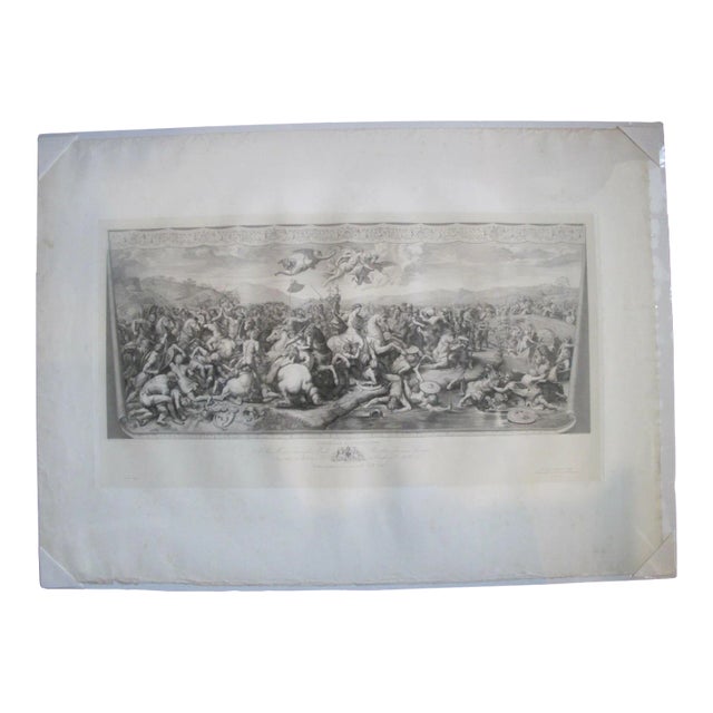 Battle of Constantine Against Maxentius After Raphael Angelo Riggi Print For Sale