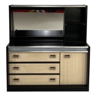 Modular Dressing Table with Shelves and Mirror, 1970s, Set of 2 For Sale