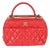 Red Striped Patent Mini Rectangular Classic Flap Bag For Sale