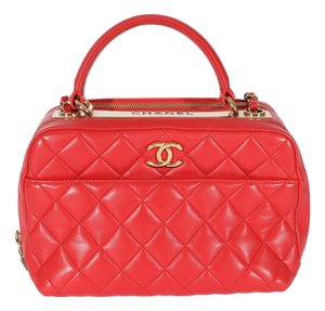 Red Striped Patent Mini Rectangular Classic Flap Bag