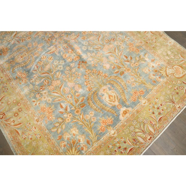 Manchester Wool Signed Persian Kashan Carpet rug no. j4289 For Sale - Image 4 of 11