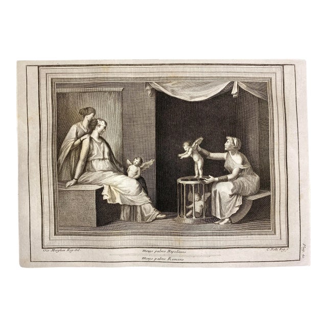 1762 Putti Mythological Engraving For Sale