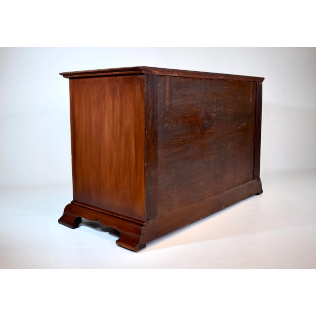 Early 20th Century Solid Mahogany Chippendale Dresser With Five Drawers For Sale - Image 9 of 12
