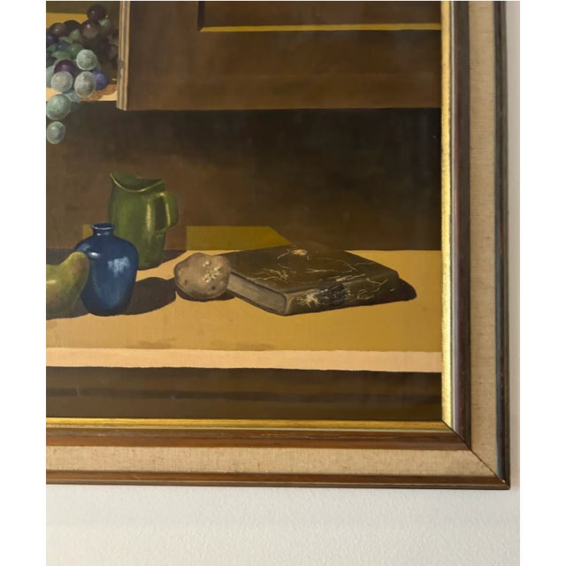 Mid Century Still Life, Framed & Signed For Sale - Image 10 of 10
