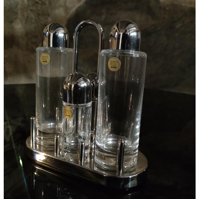 Alessi Alessi 5070 Condiment Set by Ettore Sottsass for Alessi, 1970s, Set of 5 For Sale - Image 4 of 7