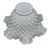 Glass Ruffled Rim Hobnail White Milk Glass Bowl Vase — Vintage 6.5" Wide For Sale - Image 7 of 12