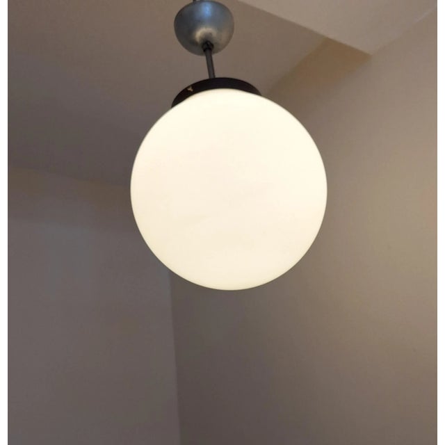 1930s Vintage German Art Deco Ceiling Lamp by Molitor, 1930s For Sale - Image 5 of 8