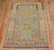 Early 20th Century Zabihi Collection Persian Apple Green Sky Blue Accent Size Rug - 4'9" x 7' For Sale - Image 9 of 9