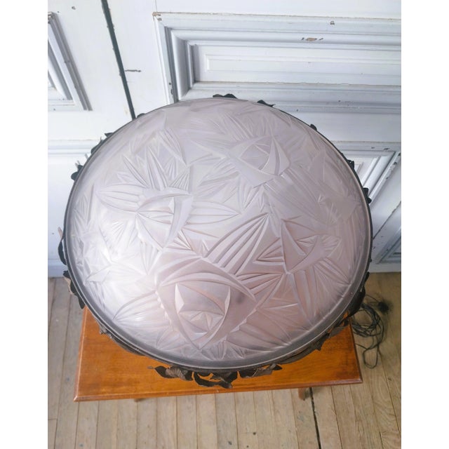 Metal Vintage Light Fixture from Gaumont Paris, 1920s For Sale - Image 7 of 14