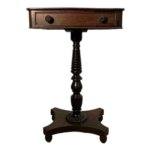 19th Century English Colonial Faux-Rosewood End Table