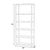 Modern Lark 30 in. W x 75 in. H Wood 5 Tier Etagere Bookcase with Open Back, White For Sale - Image 3 of 7