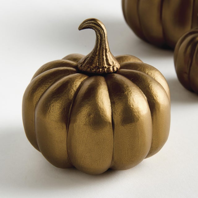 Early 21st Century Sculpted Pumpkins St/3 For Sale - Image 5 of 5