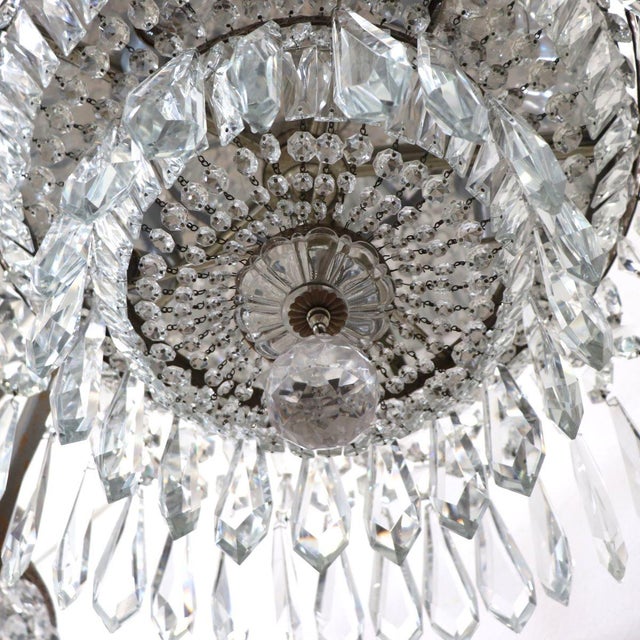 Chandeliers with Large Crystal Drops, Set of 3 For Sale - Image 13 of 18