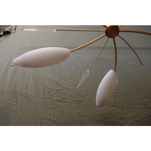 1950s Chandelier in the style of Lunel, 1960s For Sale - Image 5 of 12