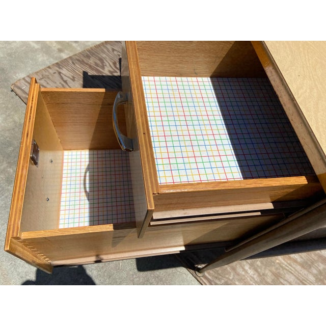 Mid-Century Modern 1960s Vintage Mid Century Modern Metal Tanker Desk For Sale - Image 3 of 12