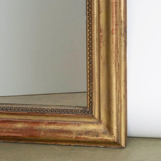 French Louis Philippe Gilt Rouge Mirror, 19th Century For Sale - Image 4 of 7