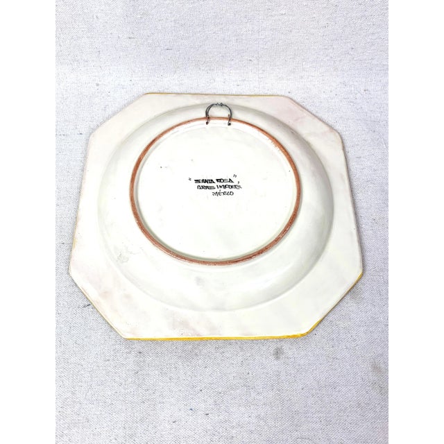 Ceramic Vintage Santa Rosa Pottery Plate For Sale - Image 7 of 9