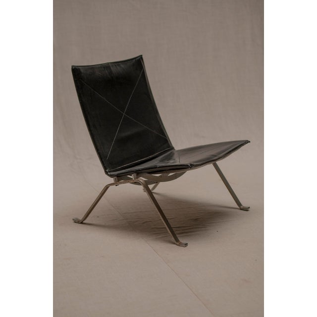 Black Vintage PK22 Lounge Chair by Poul Kjærholm for Fritz Hansen, 1980s For Sale - Image 8 of 11