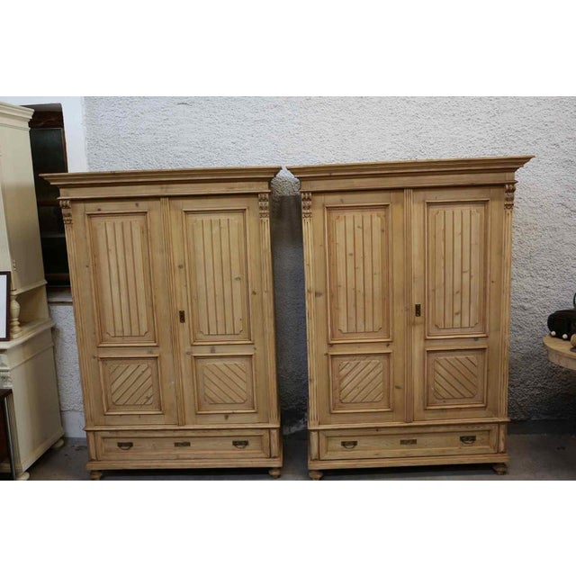 Rustic Farmhouse Cupboards, 1890s, Set of 2 For Sale - Image 3 of 13