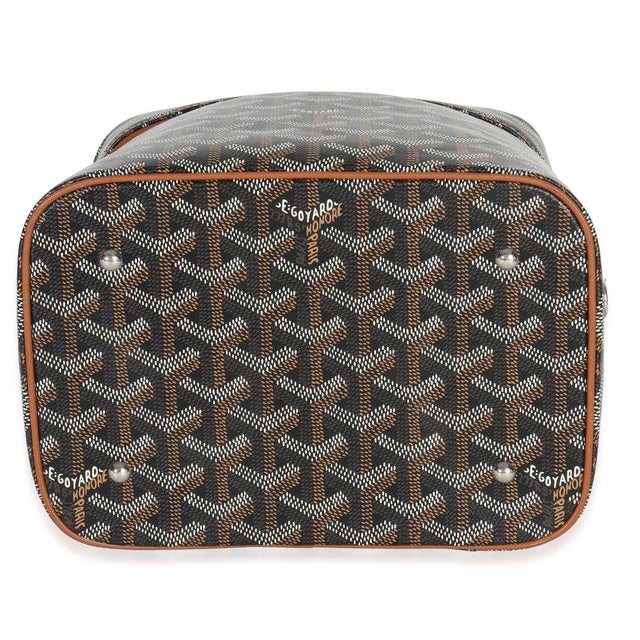 2020s Gold Black Goyardine Canvas Muse Vanity Case For Sale - Image 5 of 8