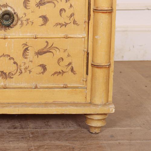 Wood Faux Bamboo Nightstands, 1890s, Set of 2 For Sale - Image 7 of 12