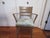 The unmarked Heywood Wakefield signature arms, the beautiful orchid-themed custom upholstery and the art-deco, mid-century...