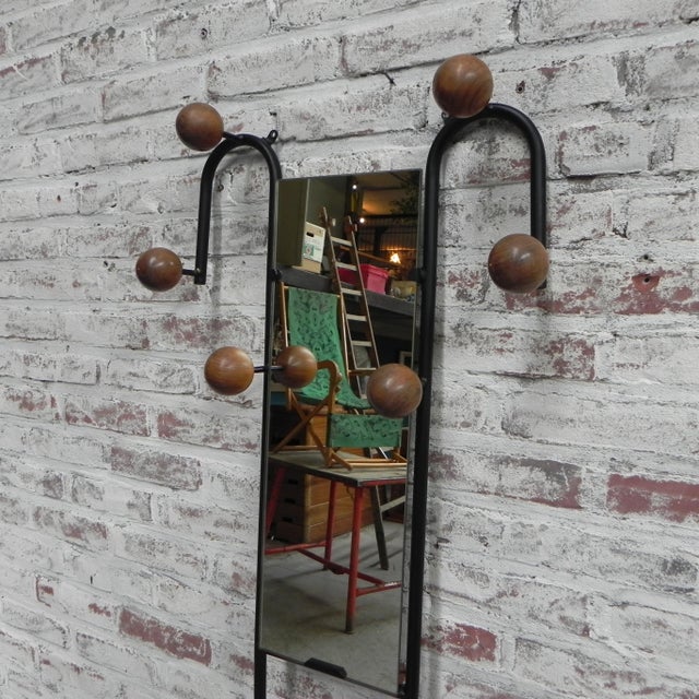 Vintage Wall Coat Rack with Beech Balls, 1950s For Sale - Image 11 of 15