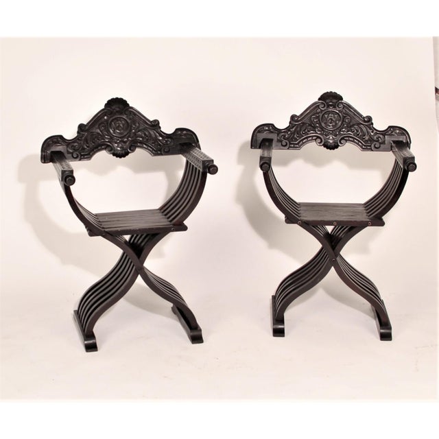 Late 19th Century 19th Century Savonarola Seating Set - 4 Pieces For Sale - Image 5 of 10
