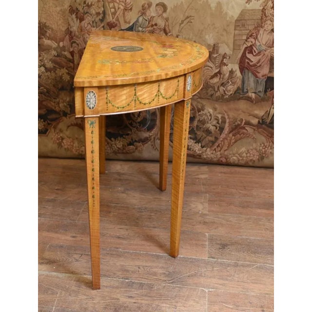 Wood Hepplewhite Console Table For Sale - Image 7 of 9
