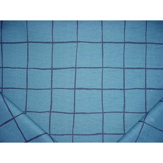 Traditional Groundworks Coquette Blue / Navy Drapery Upholstery Fabric -3-1/8y For Sale