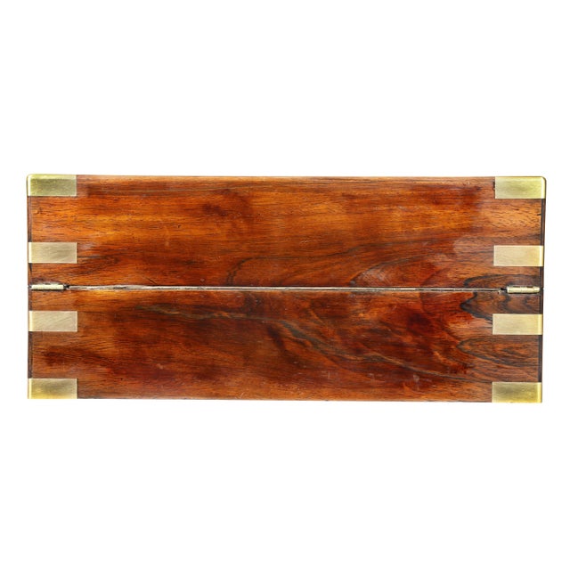 Brown Early Victorian Rosewood Lapdesk on Stand For Sale - Image 8 of 10