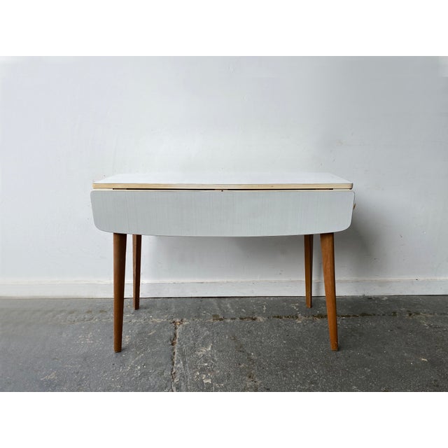 Mid-Century Modern Mid-Century Extending Drop-Leaf Kitchen Table, 1960s For Sale - Image 3 of 7