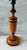 English Turned Wood Table Lamp With Black Banding Detail For Sale - Image 3 of 9