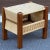 Wood Mid-Century Modern Teak & Danish Cord Side Table For Sale - Image 7 of 13