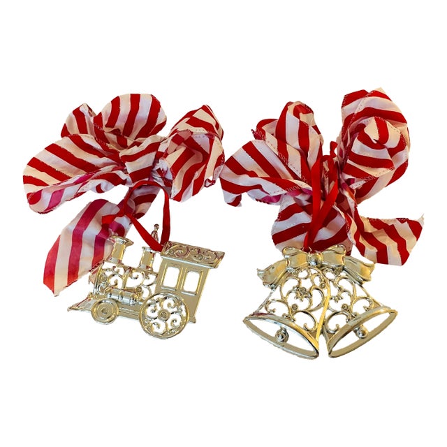 Pair Vintage Lennox Christmas Ornaments For Sale