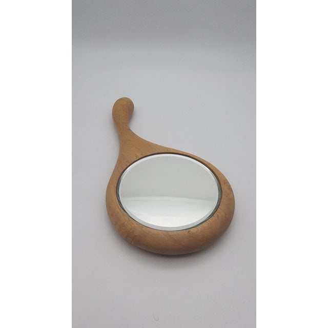 Late 20th Century Craft Studio Maple Hand Mirror For Sale In Philadelphia - Image 6 of 7