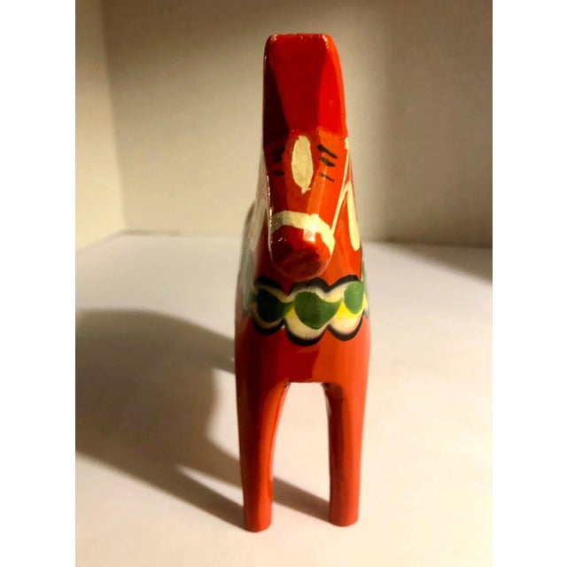 Vintage Swedish Dala Horse Folk Art Figure For Sale - Image 11 of 12