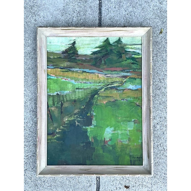 Vintage Original Landscape Oil on Canvas For Sale - Image 12 of 12