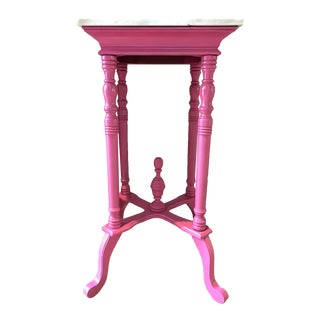 Mid 20th Century Boho Chic Pink Table For Sale