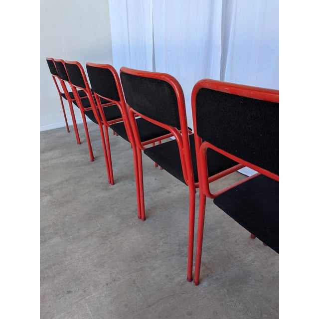 Space Age Stackable Dining Chairs, 1970s, Set of 6 For Sale - Image 15 of 18