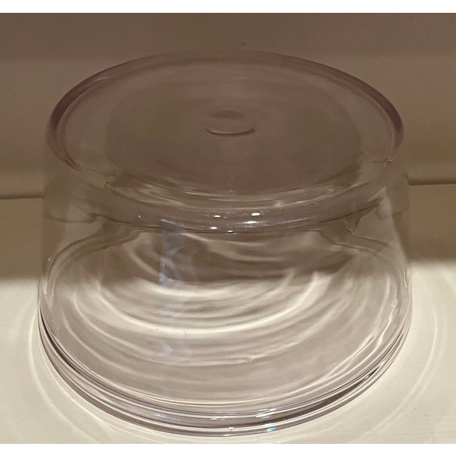 Antique 19th Century American Free Form Blown Glass Bowl With Rolled Lip and Polished Pontil For Sale - Image 13 of 17