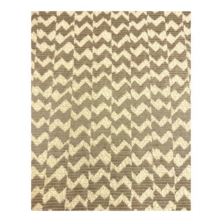 Black Edition Samar Tungsten Textured Boucle Weave Taupe Grey Cream Geometric Upholstery Fabric For Sale