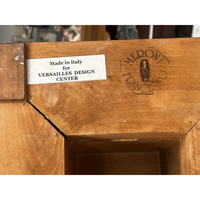 Pair Mahogany and Gilt Decorated Galleried Marble Top Pedestals by Francesco Meroni For Sale - Image 18 of 18