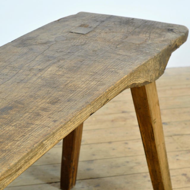 Wood Oak Butcher's Table, 1920s For Sale - Image 7 of 12