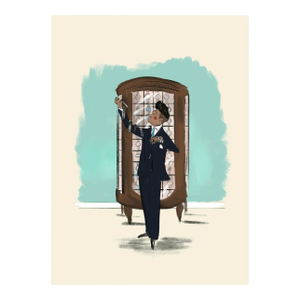 "The Watch Lover" Limited Edition Print on Etching Paper by Tug Rice