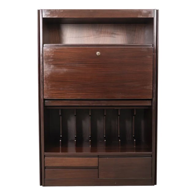 Vintage Sideboard in Rosewood by Angelo Mangiarotti for Molteni For Sale