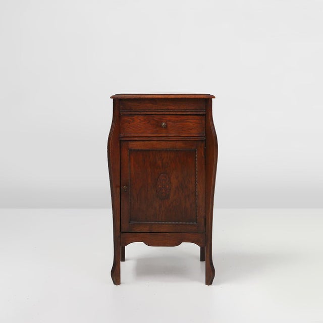 Art Nouveau Night Stand in Oak, France, 1890s For Sale - Image 16 of 16